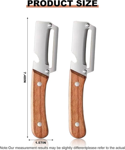 2 Pack Multi-Functional Stainless Steel Thickened Fruit Peeler Knife - Image 2