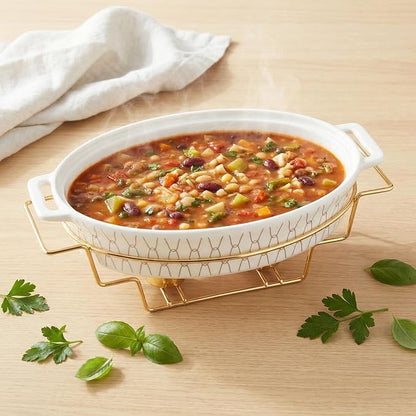 12" x 8" Ceramic Oval Casserole Dish - Image 7
