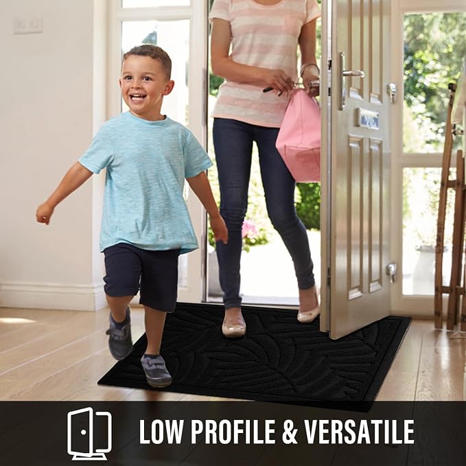 Front Door Mat, Absorbent Resist Dirt Welcome Door Mat Indoor Outdoor, - Image 2