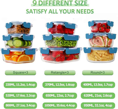 HOMBERKING Glass Food Storage Containers - Image 2