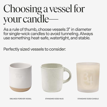Siblings Candle Making Kit | DIY Coconut-Soy Wax Candle Kit - Image 4