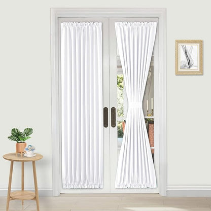 DWCN French Door Curtains – Rod Pocket Thermal Curtain by DWCN