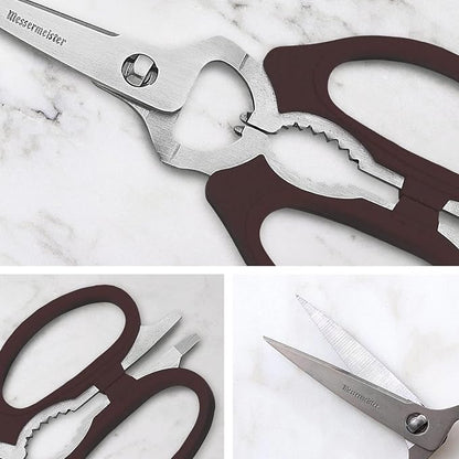 Messermeister 8-Inch Take-Apart Kitchen Scissors, Nut Cracker, Jar Lid - Image 4