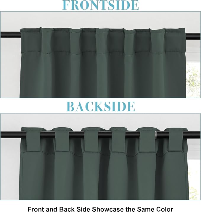 RYB HOME Blackout Curtains 54 inches Long - Image 6