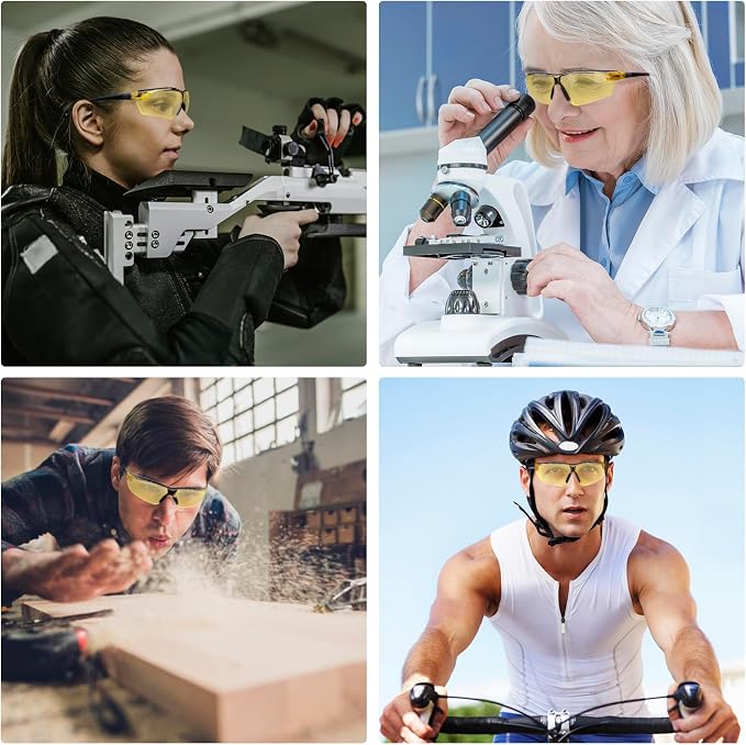 TICONN Anti-Fog Safety Glasses for Men and Women, ANSI Z87.1 Scratch Proof Eye - Image 7
