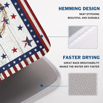4th of July Patriotic Dish Drying Mat - Image 4