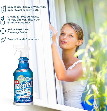 Clean-X REPEL Glass & Surface Cleaner 32 fl. oz. - Image 6