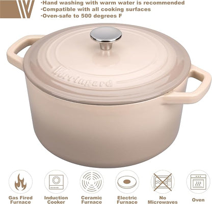 VORRINGARD Enameled Cast Iron Dutch Oven Pot - Image 3