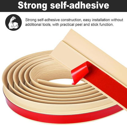 3.3Ft Carpet Floor Transition Strip, Self Adhesive Floor Edging Trim Strip - Image 3