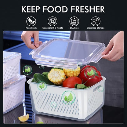 HOTEC 5-Pack Large Fruit Storage Container - Image 3