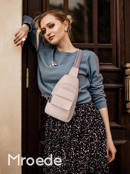 Sling Bag Crossbody Bags for Women Small Cross Body Bag Fanny Packs Chest Sling Purse for Daily Travel Leisure Sport