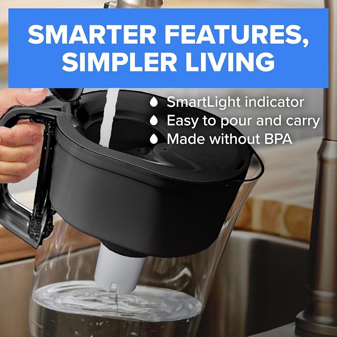 Brita Small 6 Cup Water Filter Pitcher, 1 BritaPlus Filter - Image 4