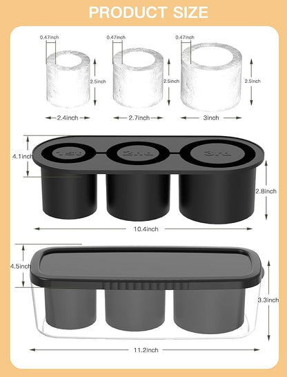 Ice Cube Tray for Tumbler Cup 30Oz-40Oz, Easy Fill and Release Ice Maker for - Image 3