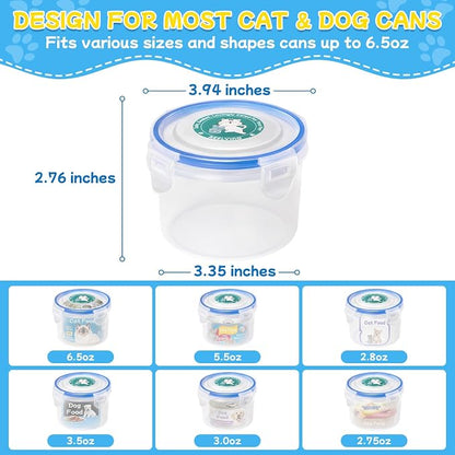 REFLYING Canned Cat Food Storage Lids, Reusable Airtight Can Cover Pet Food - Image 3