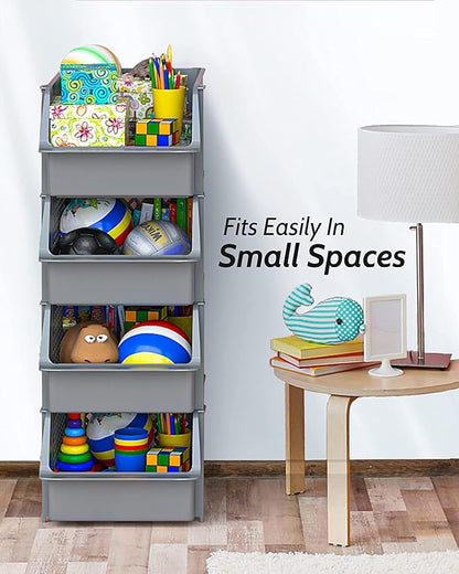 Skywin Plastic Stackable Storage Bins - Image 5