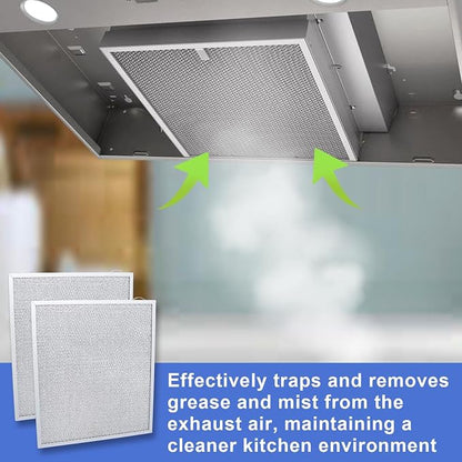 S99010430-002 Range Hood Filter 15-3/4" x 13-7/8" x 3/8", 2 Pack Aluminum Mesh - Image 4