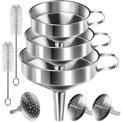 YGDZ Stainless Steel Funnel, Large Food Grade Metal Funnel by YGDZ