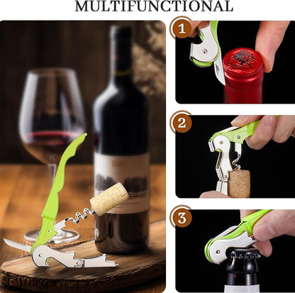 HYZ 2-Pack Wine Opener Waiter Corkscrew, Professional Wine Key - Image 6