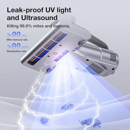 Jimmy WB81 Mattress Vacuum Cleaner, Upgraded Roller Brush, Smart Dust Sensor LED - Image 4