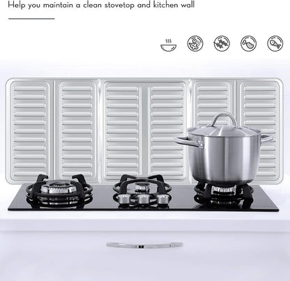 2 Pieces Splatter Guards for Frying Stove Splatter Guard Anti Oil Barrier - Image 5