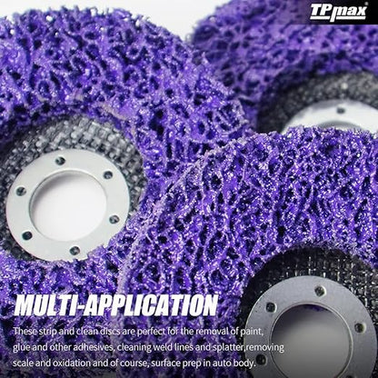 4 inch Stripping Discs Rust Remover Discs Remove Paint and Oxidation 5/8 inch - Image 6