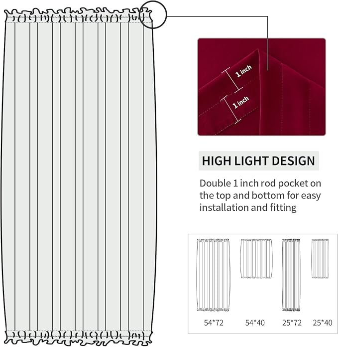 DWCN French Door Curtains - Image 3