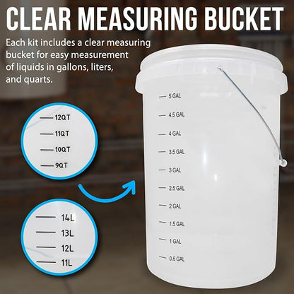 DrainX Tankless Water Heater Flushing Kit Includes Pump, 5-Gallon Bucket - Image 6
