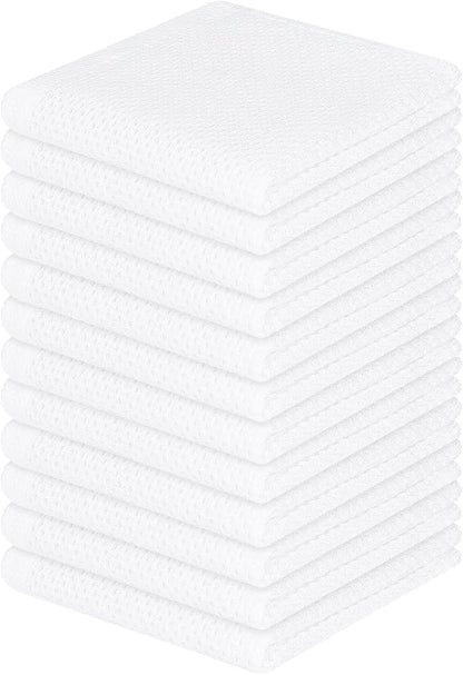 Homaxy 100% Cotton Waffle Weave Kitchen Dish Cloths, Ultra Soft Absorbent Quick by Homaxy