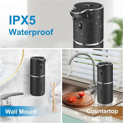 Automatic Foaming Soap Dispenser 12.8oz, Rechargeable & 6 Levels Foaming - Image 5