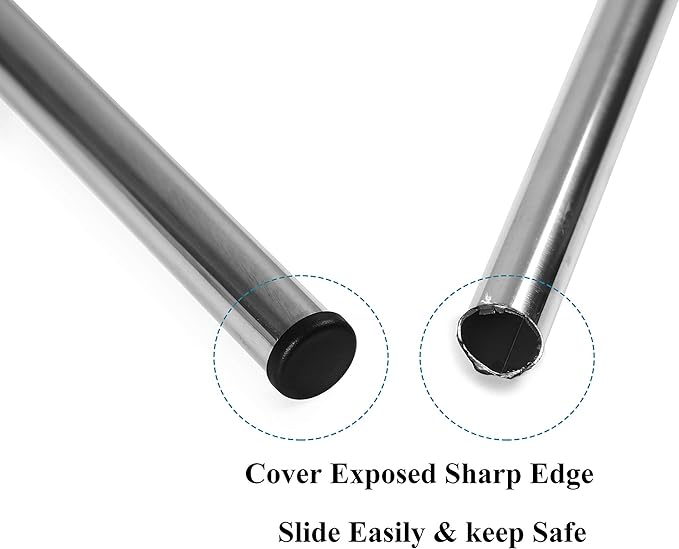 Plastic Plugs Tubing End Caps- Furnigear Black Chair End Cap 1 1/8" Outside - Image 4