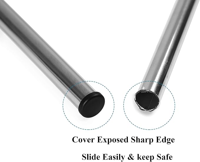 Furnigear Plastic Plugs Tubing End Caps Chair End Caps 11/16" Outside Bottom - Image 4
