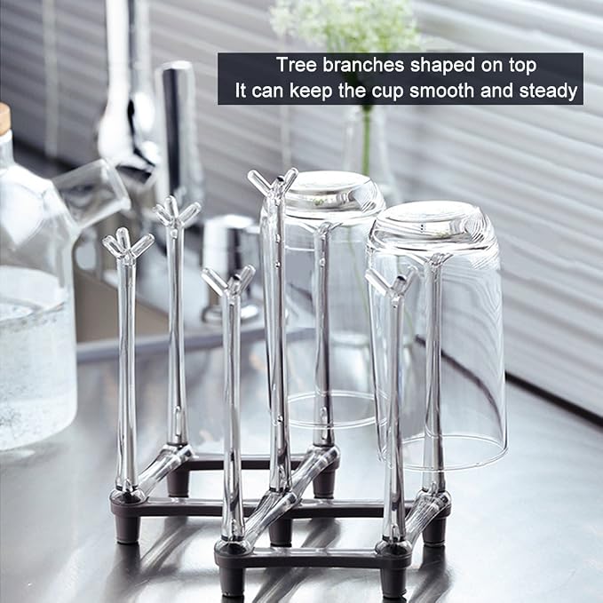 Marbrasse Retractable Cup Drying Rack, Drinking Glass and Sports Bottle Drainer - Image 5
