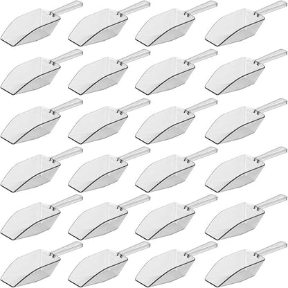 Clear Mini Plastic Acrylic Scoops 24 Pcs | 5.5” Kitchen Scoop | Wedding by Anapoliz