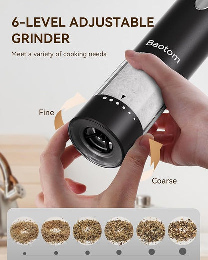 Electric Salt and Pepper Grinder Set - Image 3
