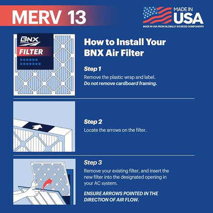 BNX TruFilter 12x12x1 Air Filter MERV 13 - Image 6