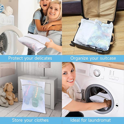 GOGOODA Mesh Laundry Bag for Delicates Set of 2 Lingerie Bags for Washing - Image 6