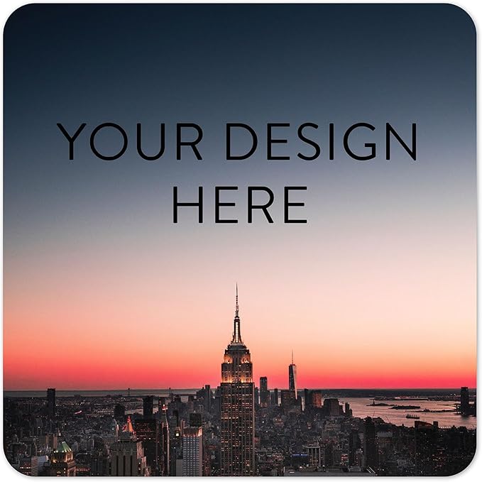 100 Custom Vinyl Stickers - Upload Your own Image, Text, Design, Logo - Personalized Logo Labels for Handmade, Packaging, Bottle, Jars, Candle, Brand Stickers (City, 5x5 Square)