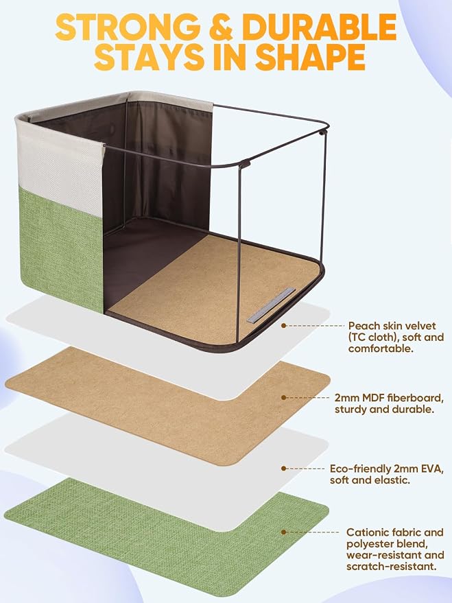 BALEINE 2 Pack Fabric Closet Storage Bins - Image 3