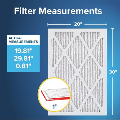 Filtrete 20x30x1 AC Furnace Air Filter, MERV 11, MPR 1000, Micro Allergen - Image 2