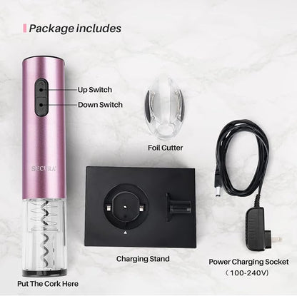 Secura Electric Wine Opener, Automatic Electric Wine Bottle Corkscrew Opener - Image 7