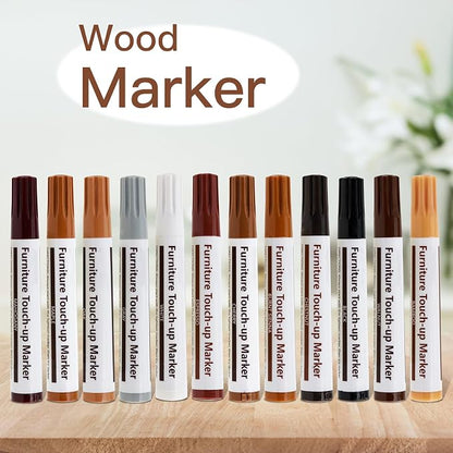 New Upgrade Furniture Pens for Touch Up, 12 Colors Wood Scratch Repair Markers - Image 8