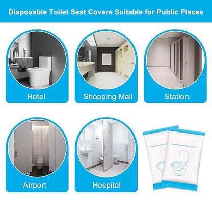 50 Pack Disposable Toilet Seat Cover Waterproof Non-Woven Fabric, Disposable - Image 8