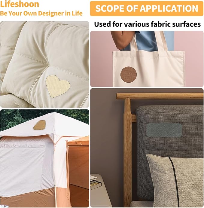 Fabric Repair Patches, Canvas Self-Adhesive Fabric Patches Tape Durable - Image 3