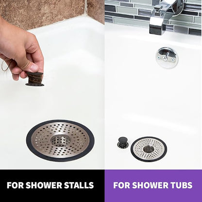 ShowerShroom SHSULT755 Ultra Revolutionary Shower Hair Catcher Drain Protector - Image 8