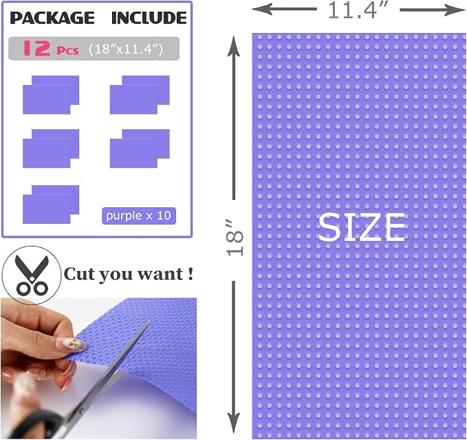 8Pcs Refrigerator Liners, Washable Fridge Liner Mats Covers Pads - Image 2