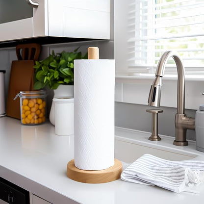 KitchLife Wooden Paper Towel Holder Countertop - Image 4