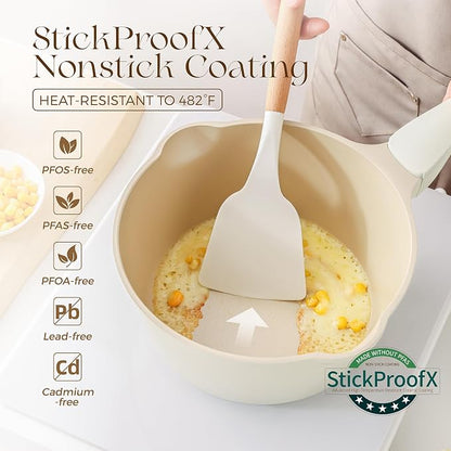 PRICUSIS Ceramic Nonstick Saucepan - Image 2