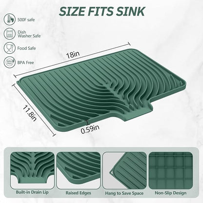 Dish Drying Mat for Kitchen Counter, - Image 2