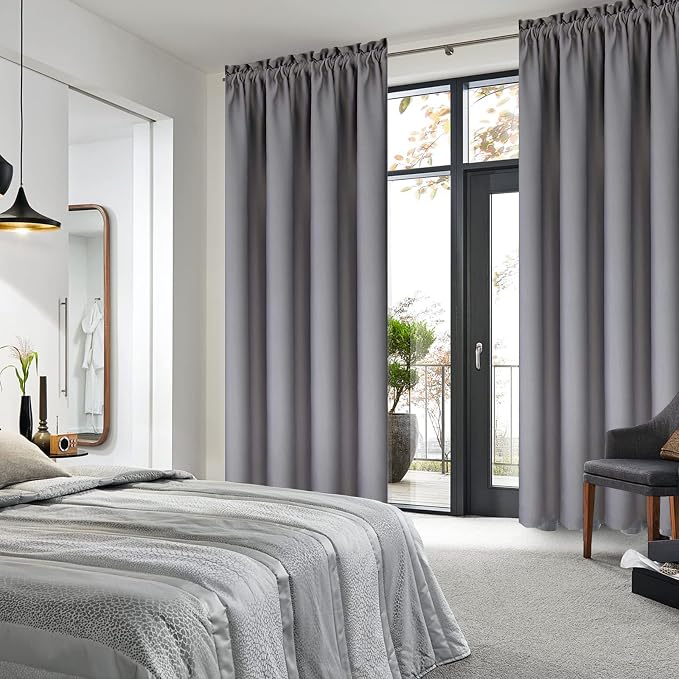 DWCN Blackout Curtains for Bedroom – Thermal Insulated Energy Saving Drapes for - Image 2