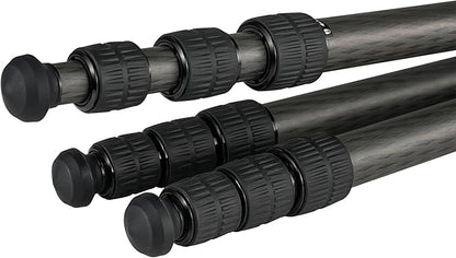 Leofoto 68" Carbon Fiber Tripod, Lightweight Travel Compact Professional Camera Tripod for DSLR Video Camcorder, Weight 3lbs, Max Loads 33lbs/15kg (LS-324CX)